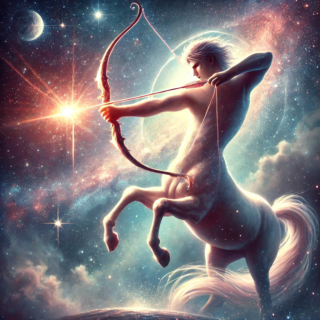 DALL·E 2024-11-25 16.45.58 - A majestic centaur representing Chiron in astrology